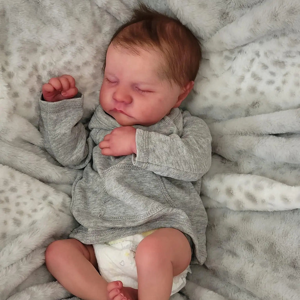 18 Zoll Borg lebensechte Reborn puppe Junge-Levi