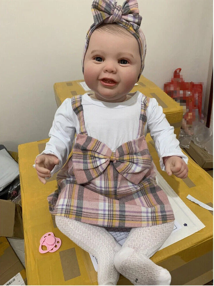 60 cm Myron Weicher Körper Reborn Puppe mit offenen Augen-Kodi