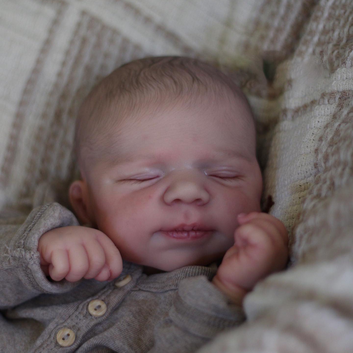 19 Zoll realistische Gail Geschlossene Augen Reborn Puppen-Pascale