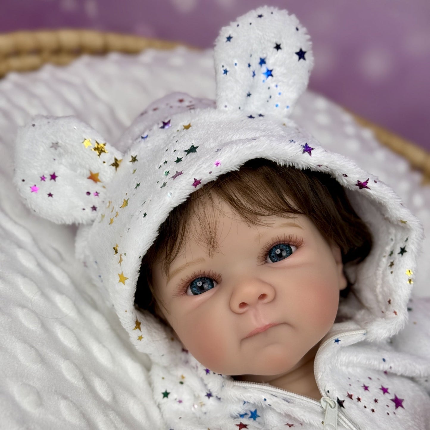 45 cm lebensechte Vinyl-Babypuppe mit kurzem Haar Bettie Reborn-Baby Mädchen