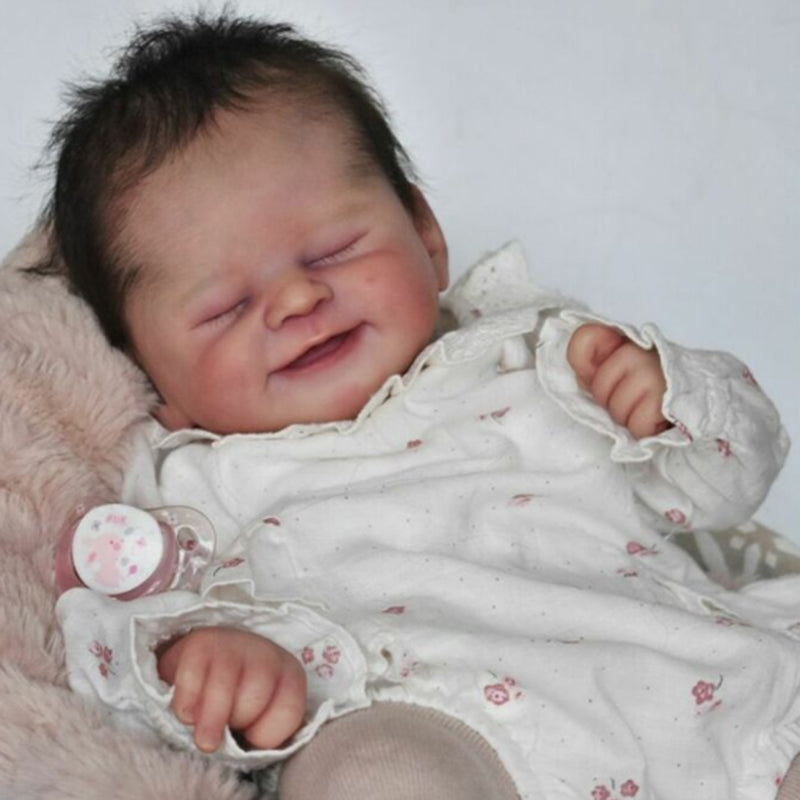 21 Zoll Alisha Lächelndes Gesicht DY Blanc Reborn Baby Kit