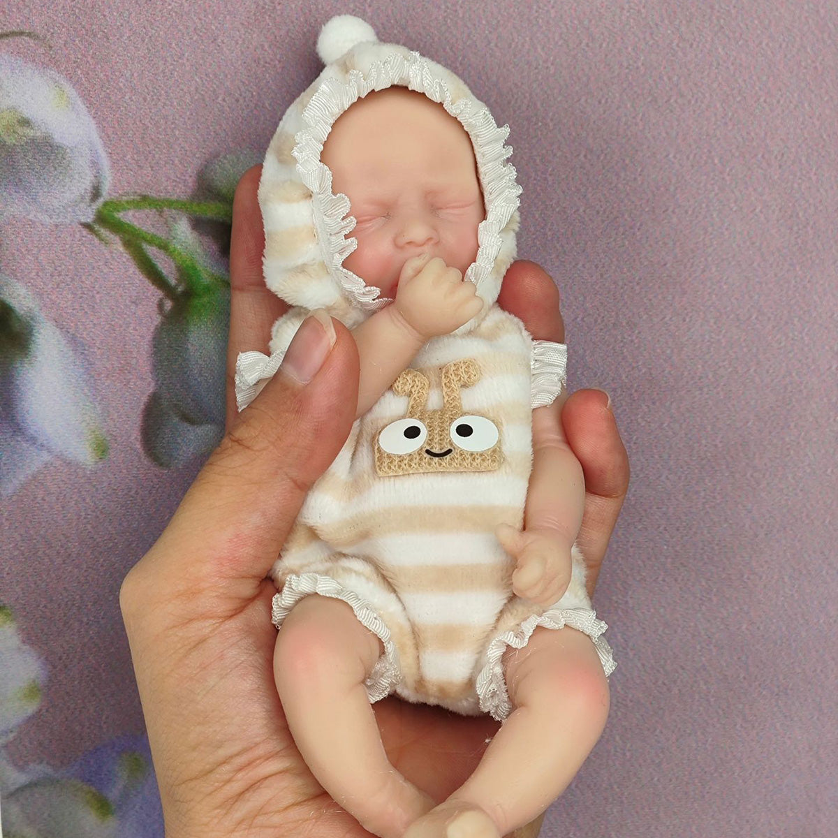 6 Zoll 15cm Geschlossene Augen Reborn Puppen Zwillinge-Darren