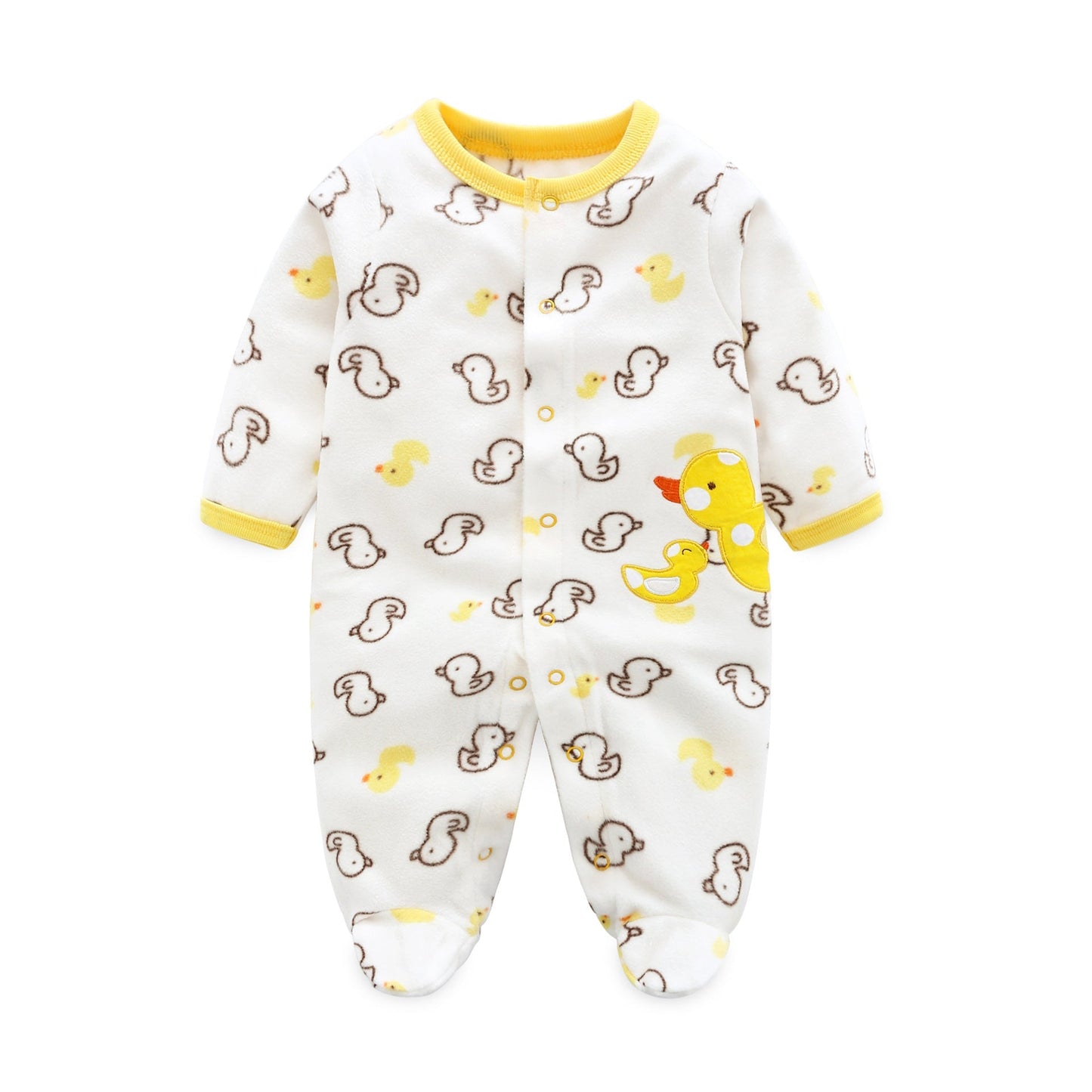 Langärmliger Strampler aus Polarfleece für 21-24 Zoll Reborn-Puppen