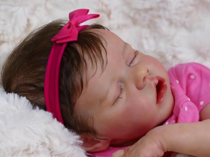 17 Zoll Lindsay schlafende Reborn Babypuppen Mädchen mit kurzen Haaren