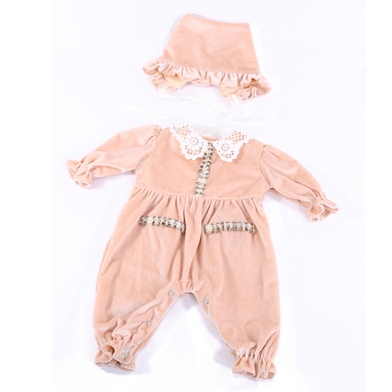 2-teilige langärmlige Reborn-Puppenkleidung für 22-24 Zoll Reborn-Puppen