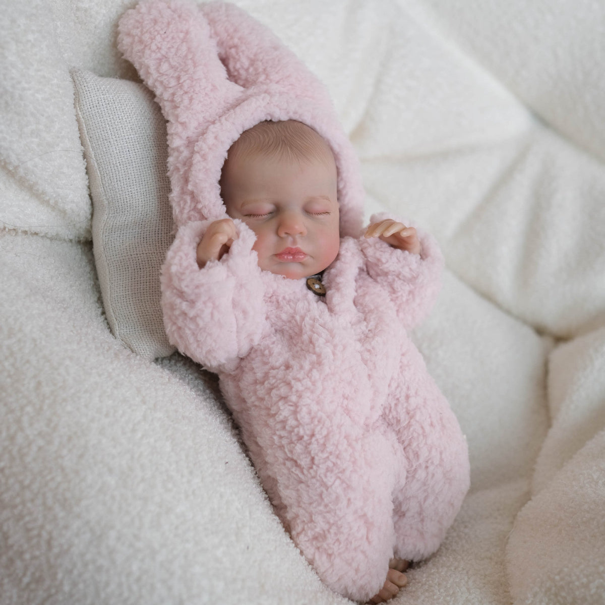 30cm lebensechte schlafende Mini Reborn Puppe Mädchen-Loulou