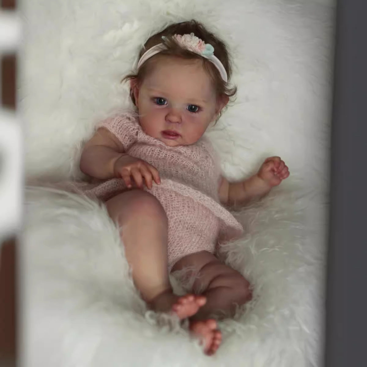 20 Zoll Reborn Babypuppen mit blauen Augen und kurzen Haaren