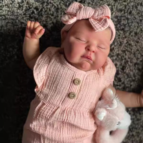 20 Zoll Yvette lebensechte wiedergeborene Babypuppen- Peaches