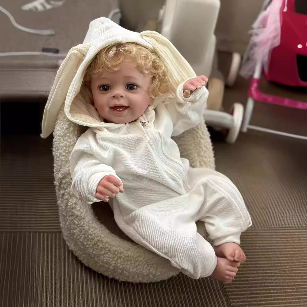 58cm offene Augen blondes Haar Reborn-Puppe - Yannik