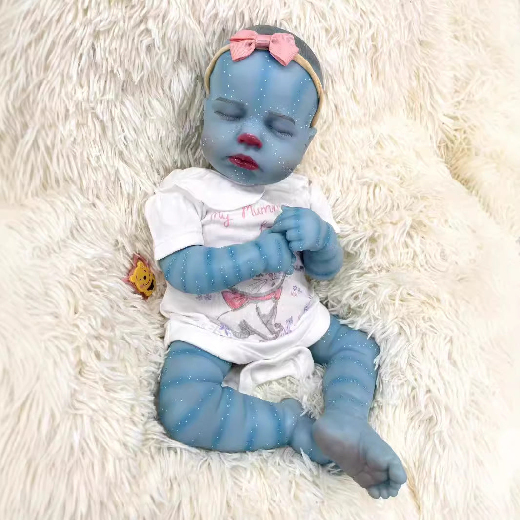19 Zoll geschlossene Augen Loulou Reborn Baby Avatar