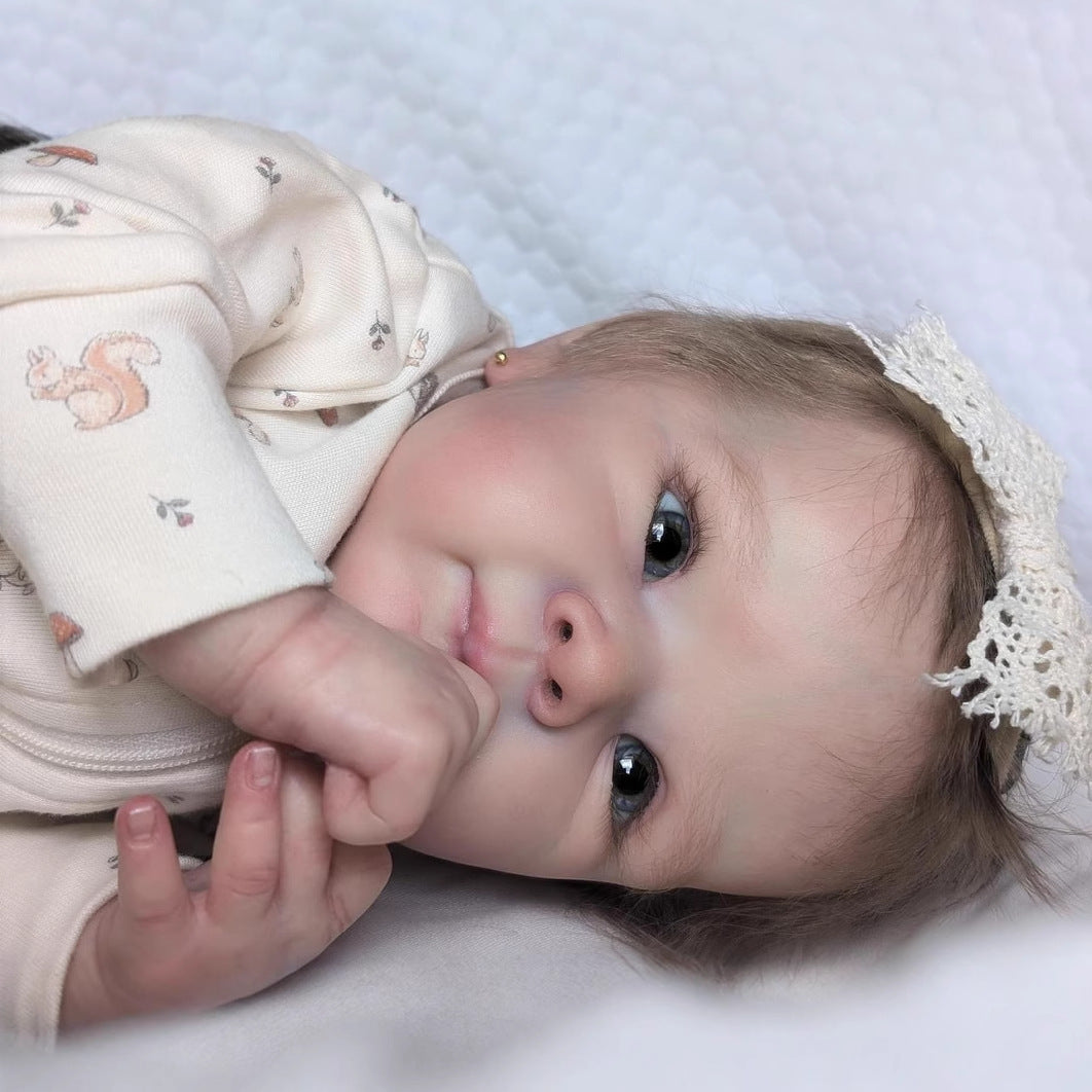 18 Zoll offene Augen kurze Haare Stoffkörper Reborn Puppe-Bettie