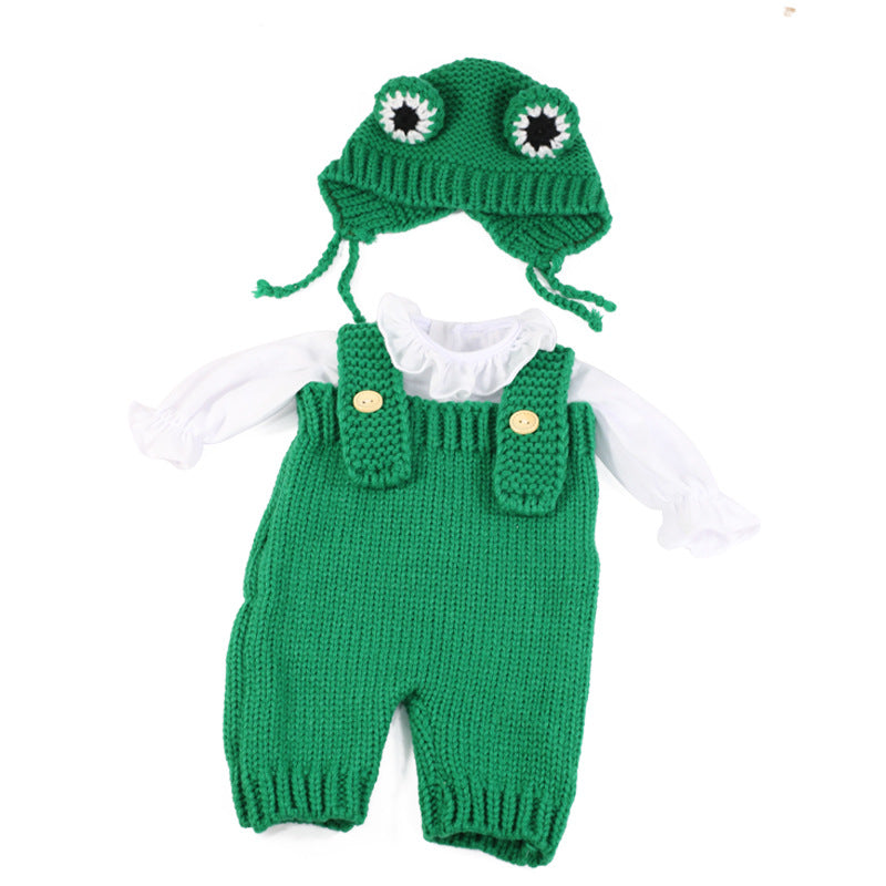 3-teilige gestrickte Reborn-Puppenkleidung für 22-24 Zoll Reborn-Puppen