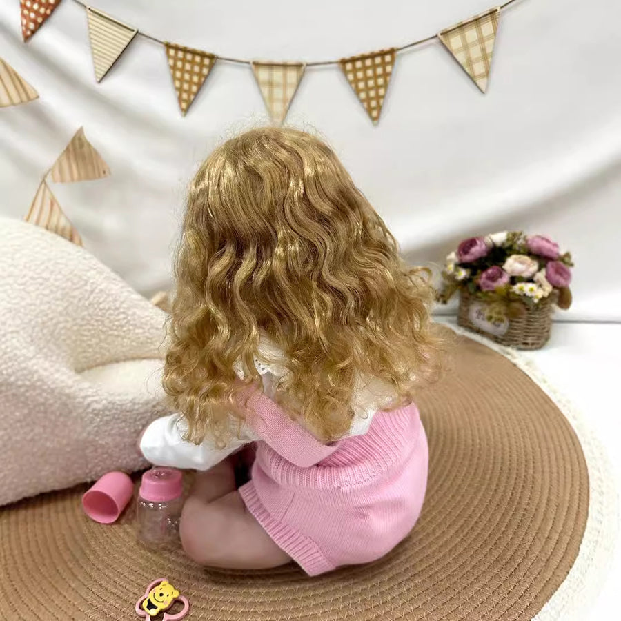 24 Zoll süßes Claire blondes Haar Reborn Baby Mädchen-Maddie