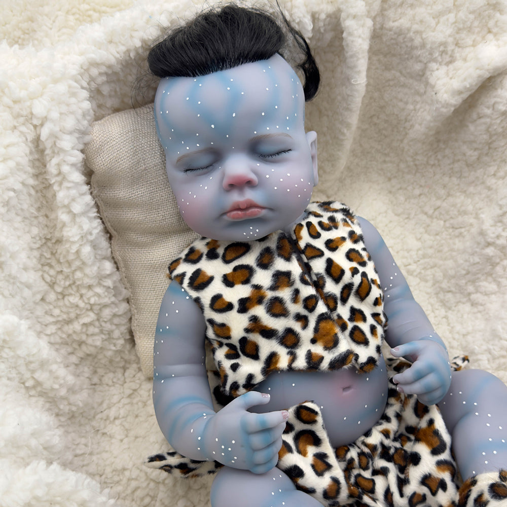 20 Zoll Geschlossene Augen Reborn Puppen Avatar Jungen/Mädchen-Loulou