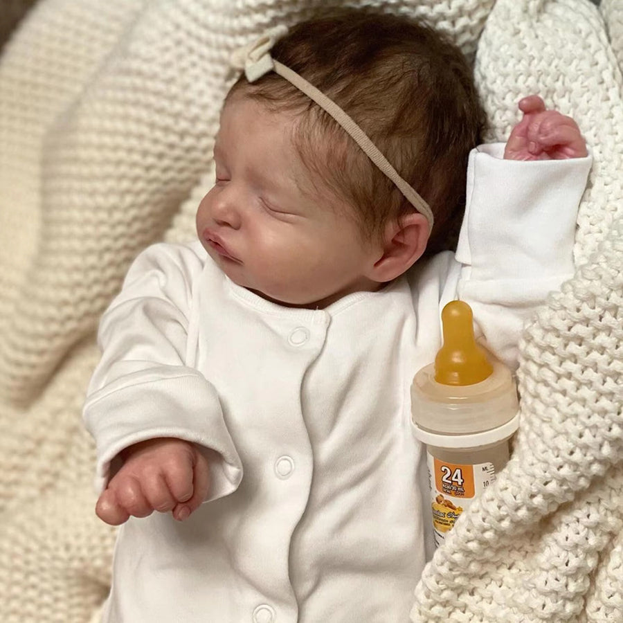 20 Zoll Delia Reborn Puppe Mädchen mit geschlossenen Augen - Rosalie