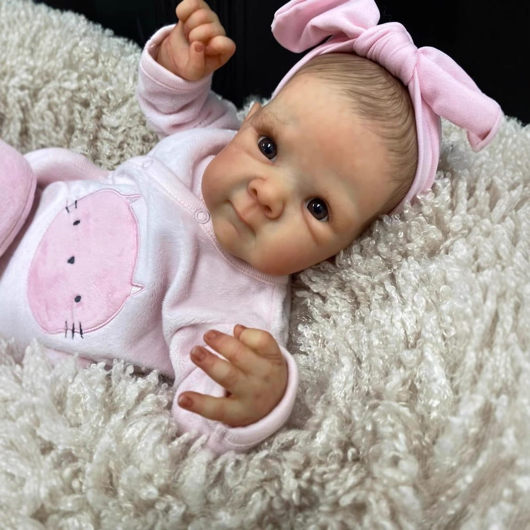 18 Zoll Reborn Puppe mit offenen Augen und Stoffkörper - Bettie