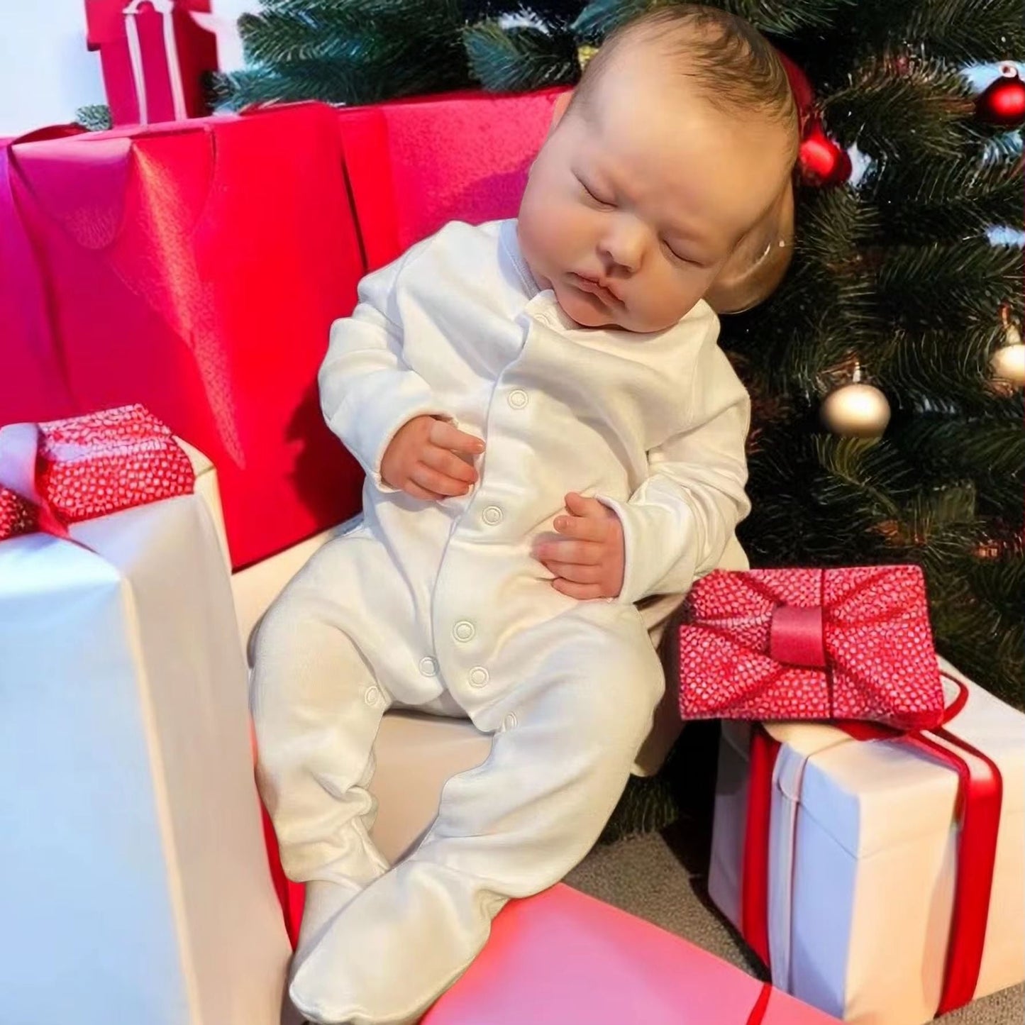 19 Zoll Süße Lena Augen schließen Reborn Puppe Mädchen-Tessa