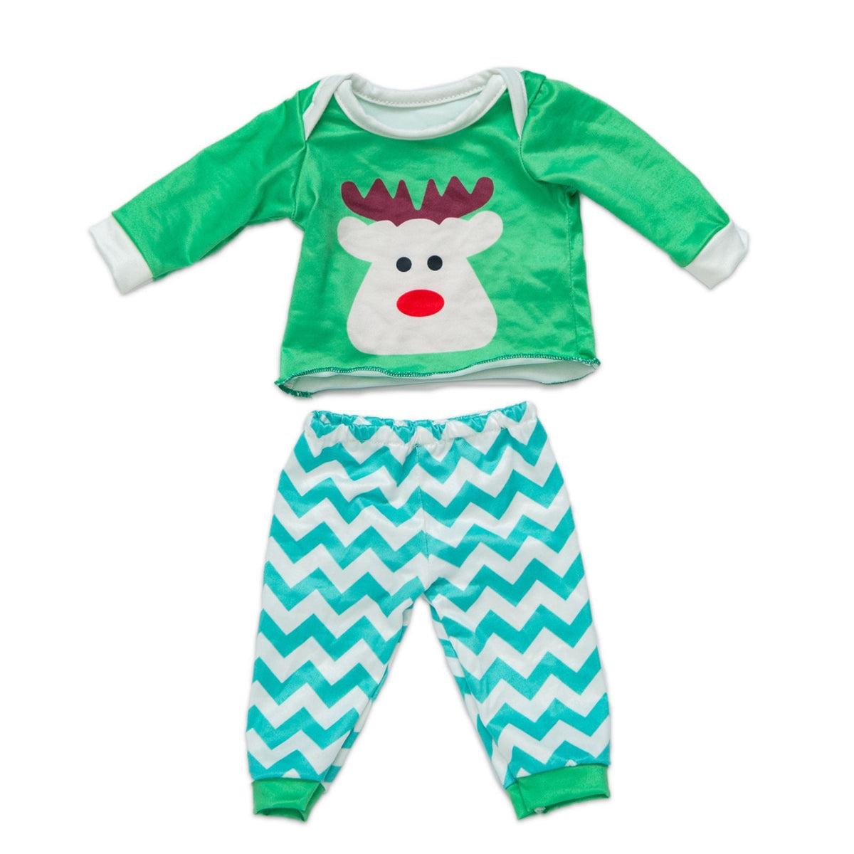 Weihnachtspuppenkleidung für 18 Zoll Reborn-Puppen