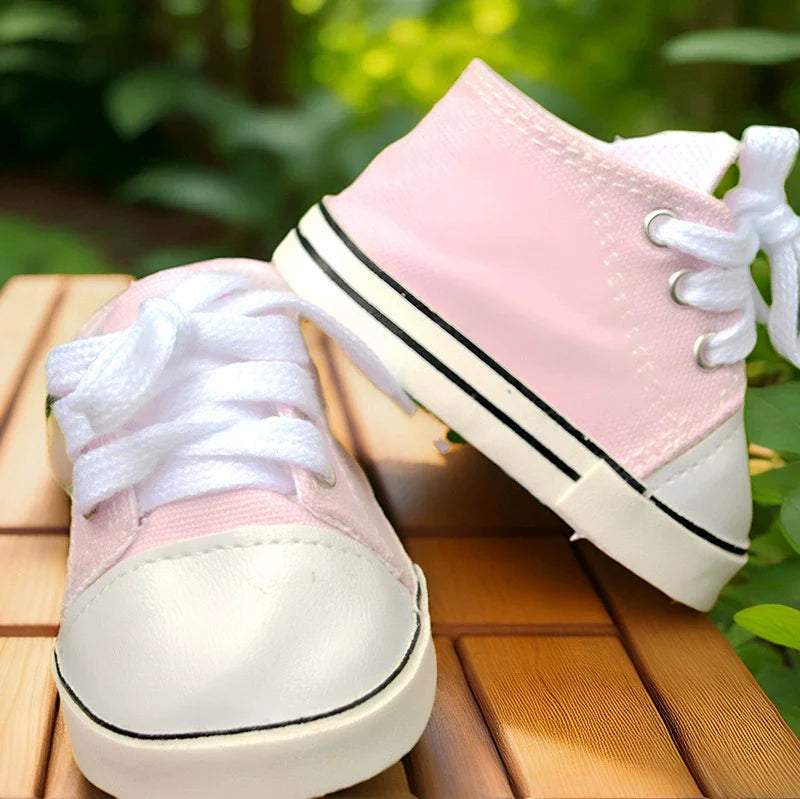 Hohe Segeltuchschuhe für 50–55 cm Reborn Babypuppen