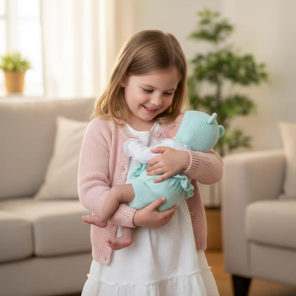 48 cm 3D-Haut-Schlafpuppe Pascale