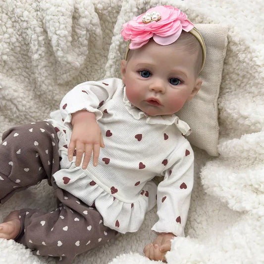 18 Zoll blaue Augen Reborn Puppe Mädchen-Meadow