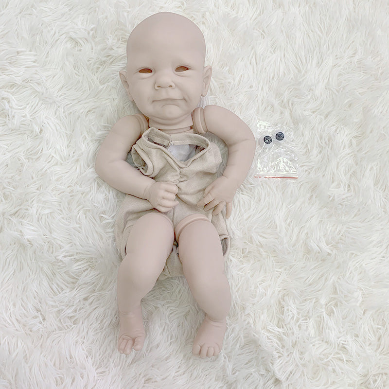 19 Zoll Ava unbemaltes Reborn Puppe Kit mit offenen Augen