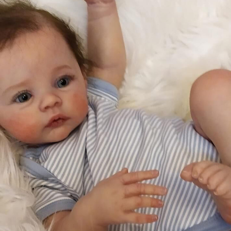 19 Zoll Reborn Puppen mit offenen Augen für Jungen/Mädchen-Wiese