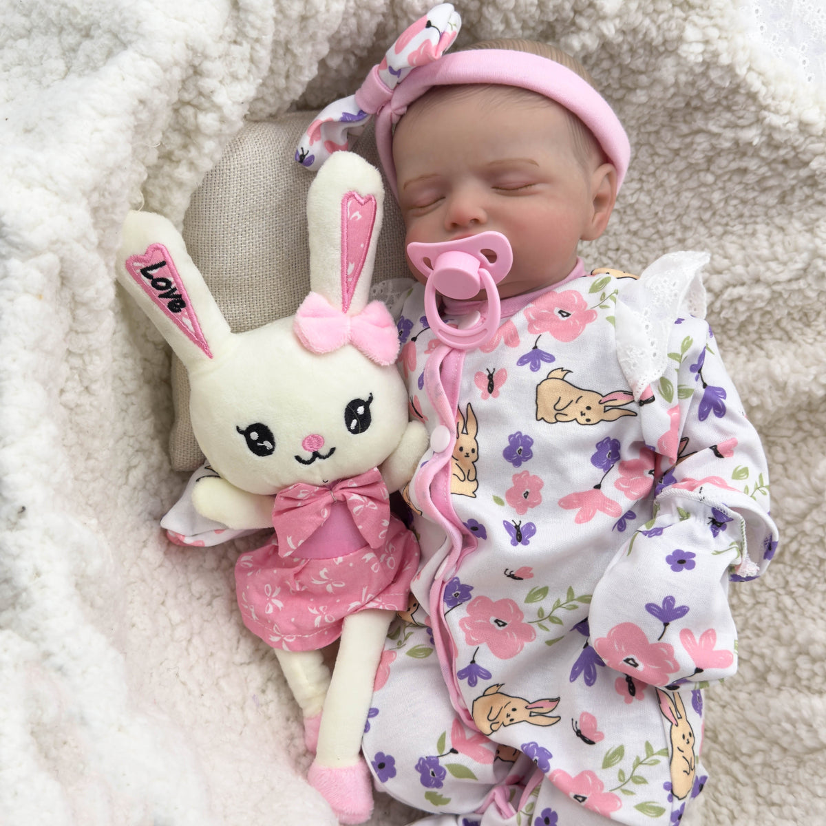 20 Zoll realistische Rosalie Reborn-Puppe mit geschlossenen Augen