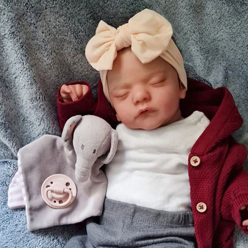 19 Zoll geschlossene Augen realistische Abigail Reborn Babys Mädchen Sam