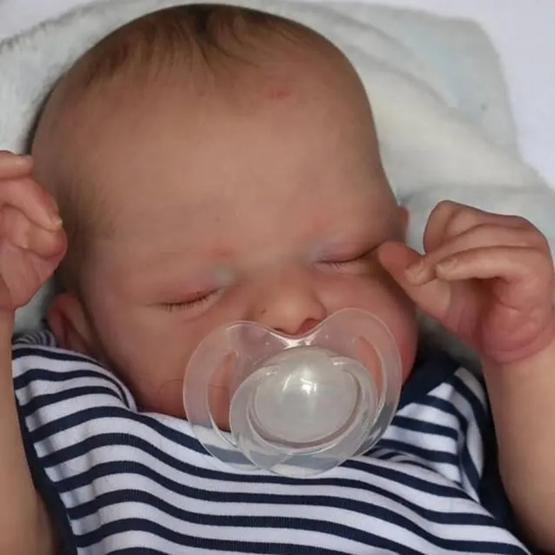 19 Zoll realistische wiedergeborene Puppen mit geschlossenen Augen-Sam