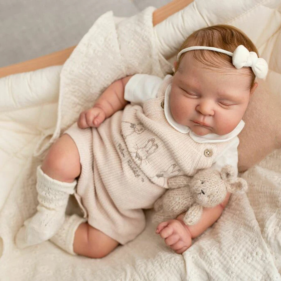 Reborn Peaches 20 Zoll Geschlossene Augen Unvollendeter Puppen Kit