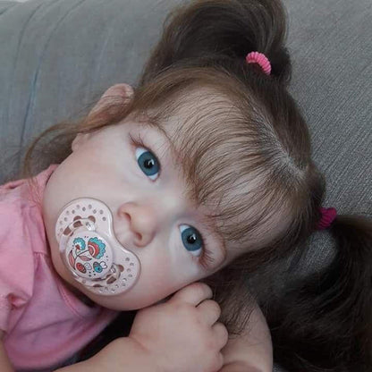 20 Zoll Süße Debbie Kurze Haare Offene Augen Reborn Puppe Mädchen-Liam