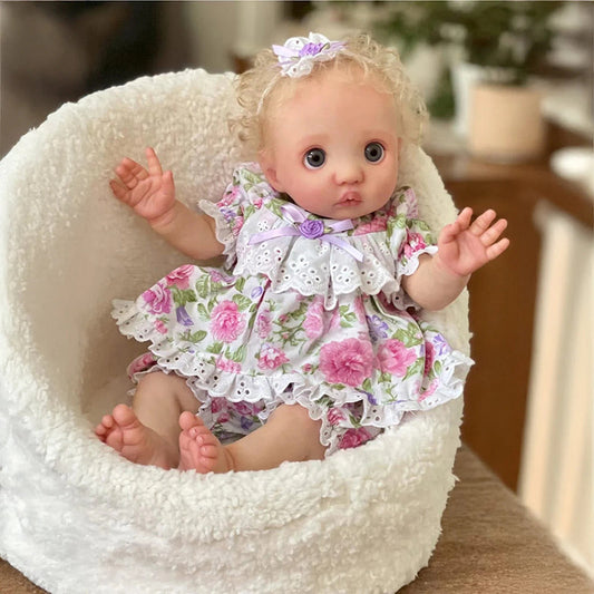 16 Zoll Blondes Haar Fairy Peeka Reborn Puppe mit offenen Augen