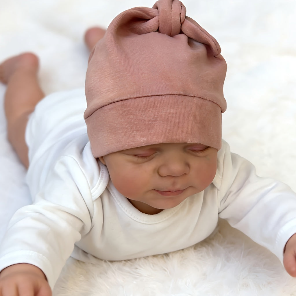 19 Zoll 3D-bemalte lebensechte Reborn Puppe mit geschlossenen Augen – Pascale