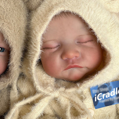 19'' lebensechte Perry und Kay Reborn Puppen Zwillings junge