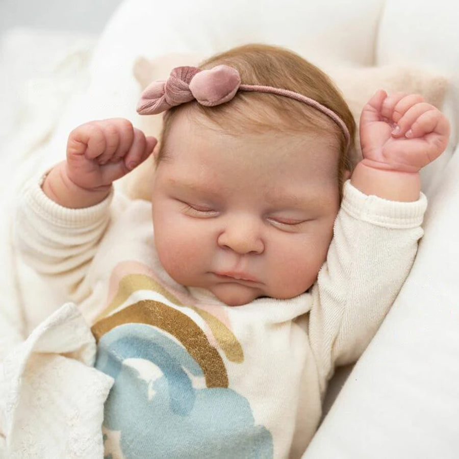 Reborn Peaches 20 Zoll Geschlossene Augen Unvollendeter Puppen Kit