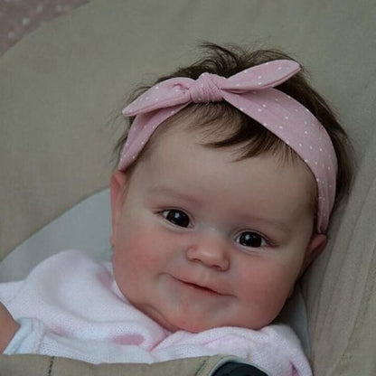 20 Zoll Lebensechte Philippa Offene Augen Braune Haare Reborn Puppen Mädchen- Maddie