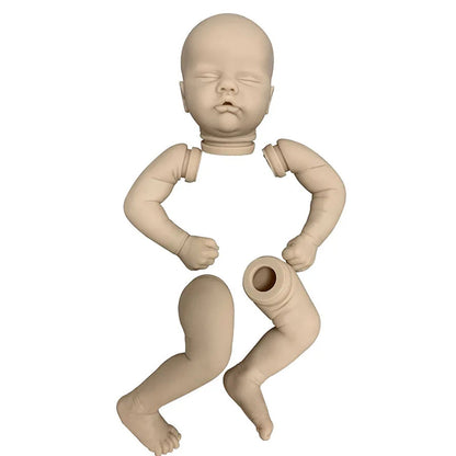 19 Zoll unlackierter Reborn Puppen Kit Quinbee mit geschlossenen Augen