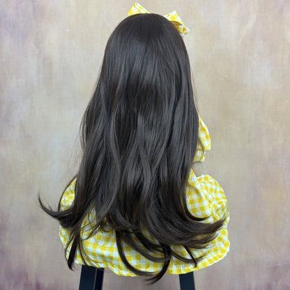 55 cm langhaariges Betty-Reborn-Babymädchen im gelben Kleid