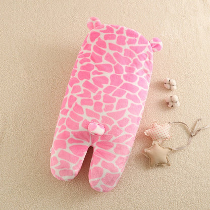 Flanell Gespaltene Beine Rosa/Grau Schlafsack für 16-24 Zoll Reborn Puppen