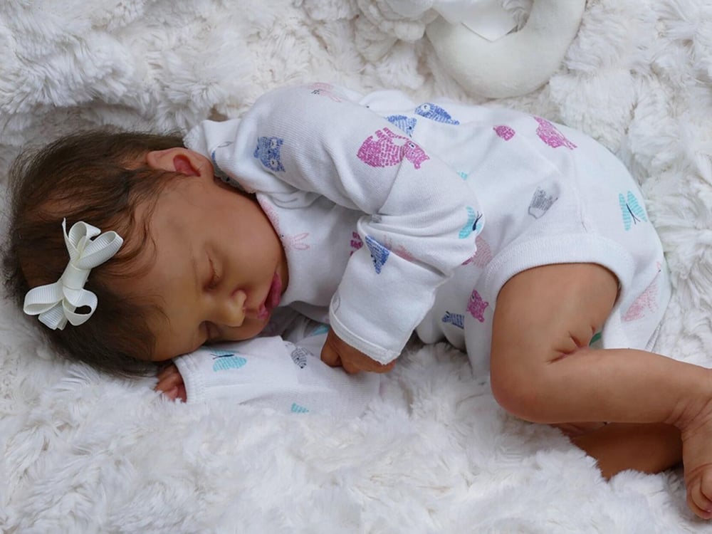 17 Zoll Jessie schlafende Reborn Babypuppen Mädchen mit kurzen Haaren