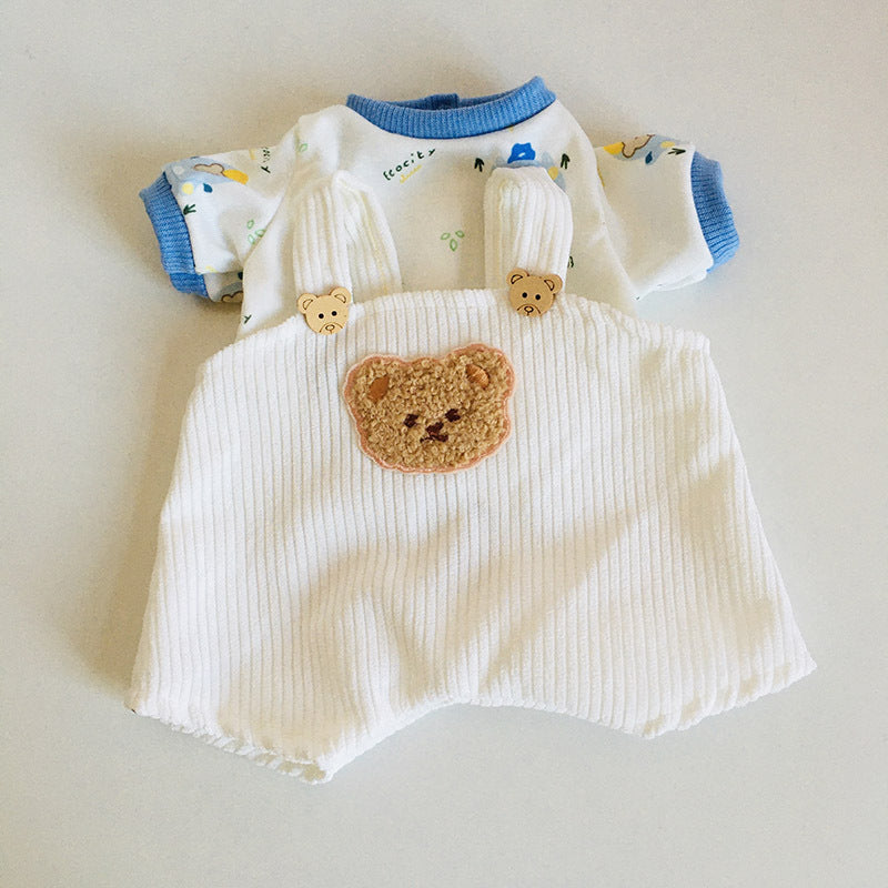 Zweiteiliges Oberteil-Overall-Set für 30 cm Reborn Babypuppen