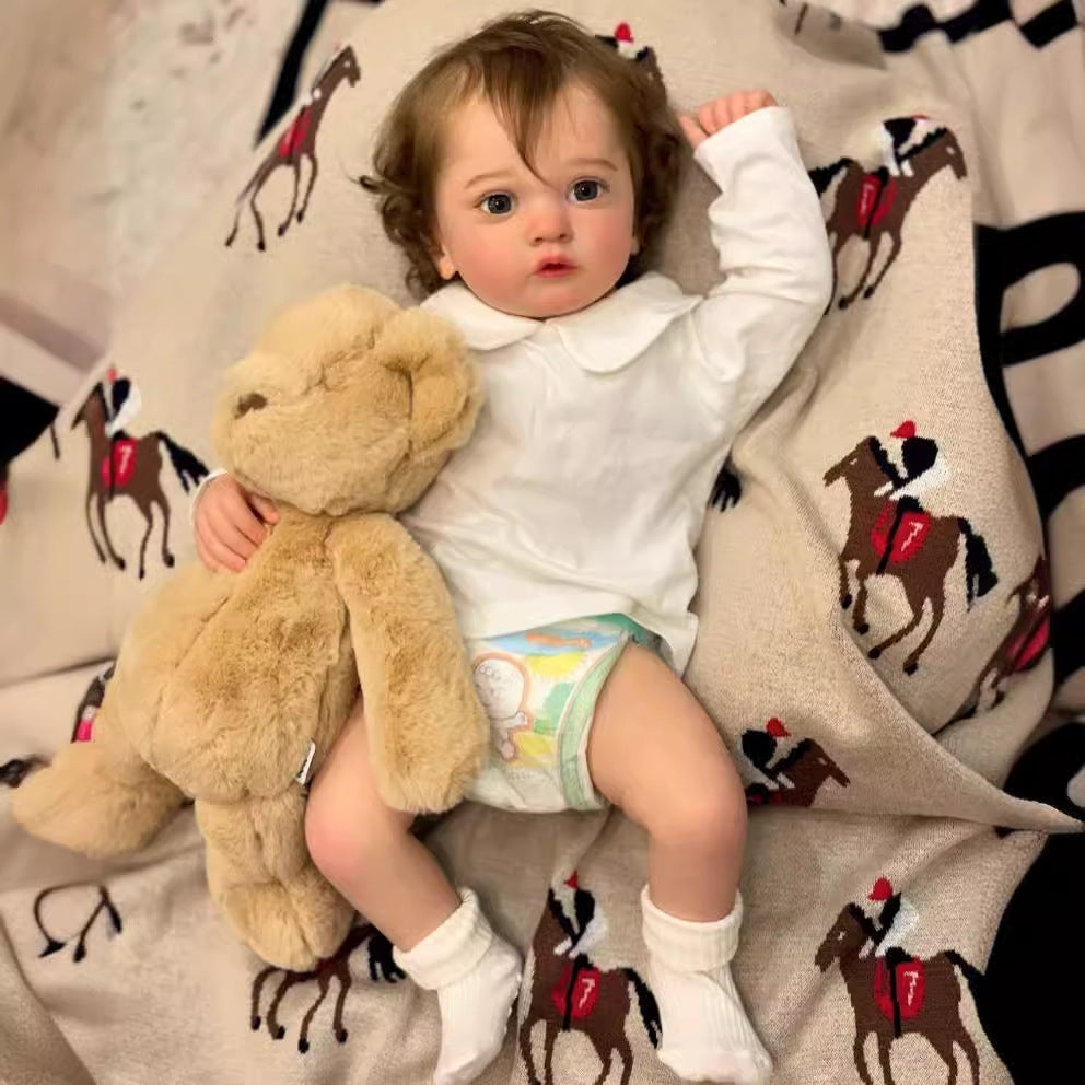 Mamie 24 Zoll/60 Cm Lebensechte Reborn Mädchen Puppen