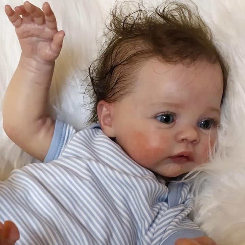 19 Zoll Reborn Puppen mit offenen Augen für Jungen/Mädchen-Wiese