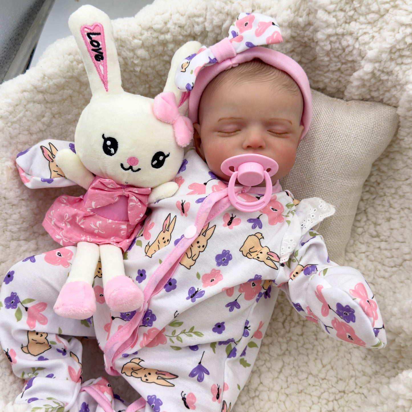 20 Zoll realistische Rosalie Reborn-Puppe mit geschlossenen Augen