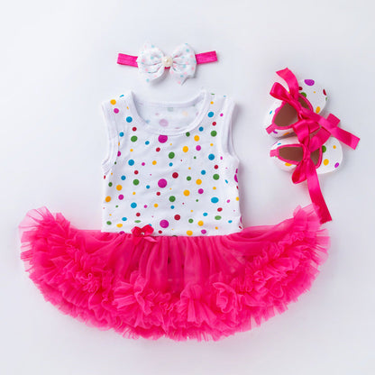 3-teiliges Kleiderset für 50–55 cm Reborn Puppen, stilvolle ärmellose Schuhe