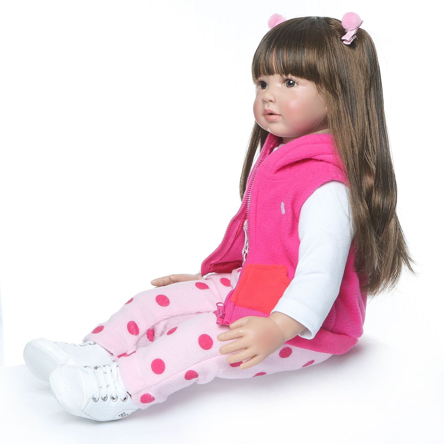 60 cm lange simulierte Prinzen Reborn Puppe mit langem Haar