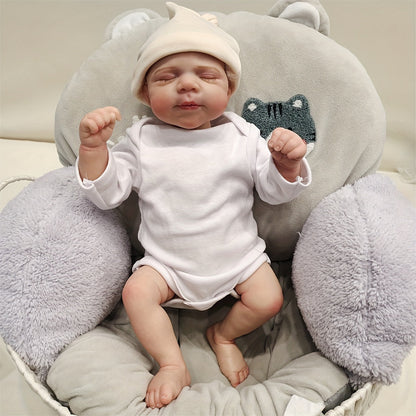 19 Zoll lebensechte Reborn Puppe mit geschlossenen Augen Jungen/Mädchen