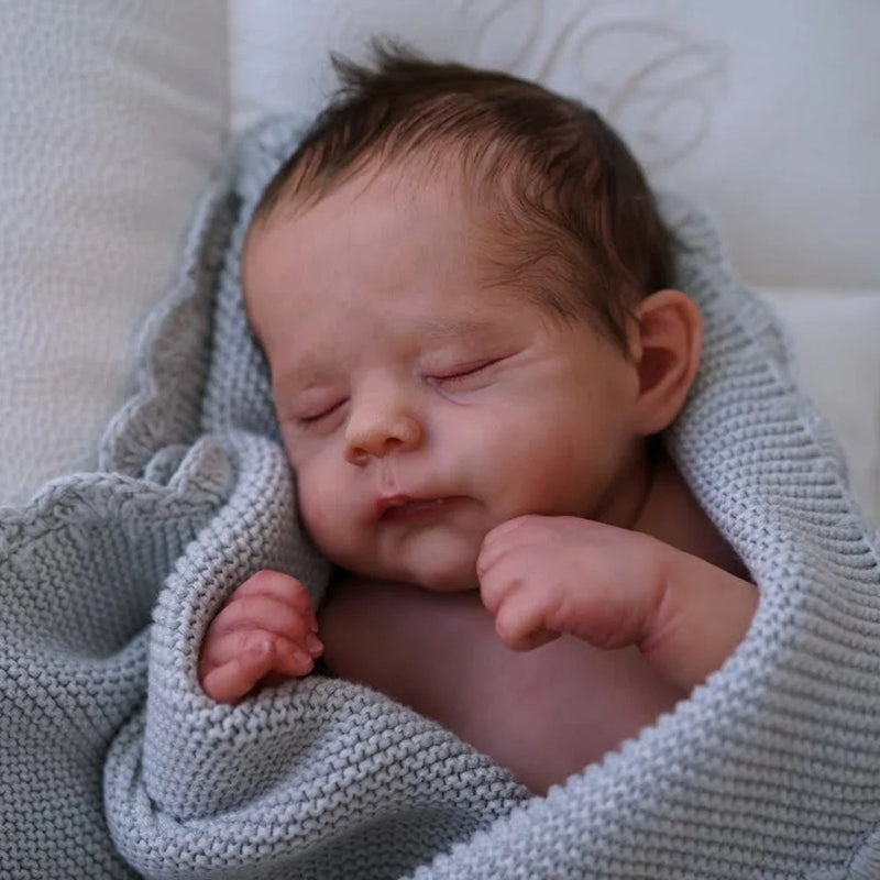 21 Zoll geschlossene Augen unbemalt Eric Reborn Puppenbausatz