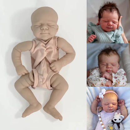 19 Zoll Geschlossene Augen Pascale Unvollendeter Kit Reborn